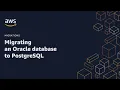 Migrating an Oracle database to PostgreSQL Amazon Web Services