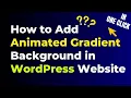 animated gradient background elementor animated background free elementor