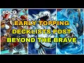 Yu-Gi-Oh - Early Topping Deck Lists Post Beyond The Brave OCG