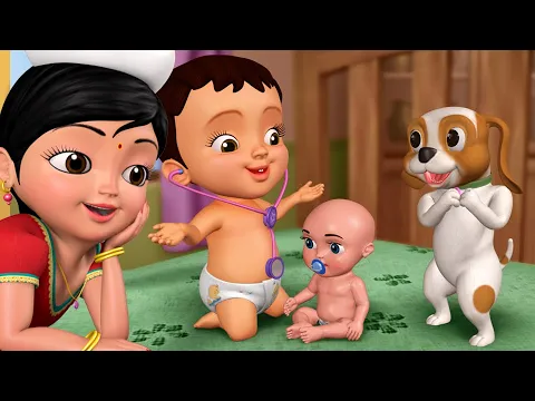 Download MP3 Chitti Aduttidane Doctor Doctor - Playing with Toys | Kannada Rhymes \u0026 Kids Cartoons | Infobells