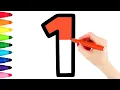 Number Coloring Pages Learn Colors Learn Numbers for Kids