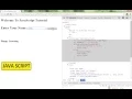 HOW TO VALIDATE FORM INPUT JAVA SCRIPT DEMO