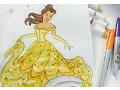 Disney Princess Belle coloring book beauty and the beast coloring pages