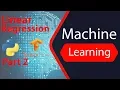 Machine Learning in Python - Linear Regression part 2