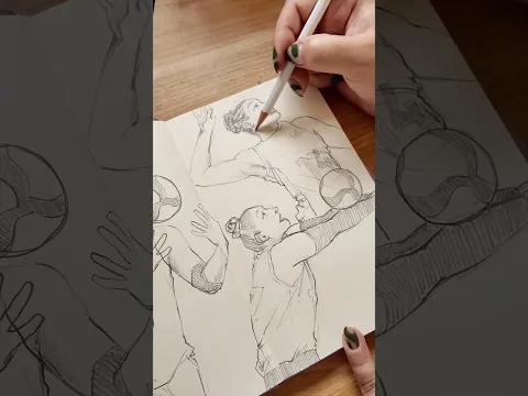 more volleyball sketches! 🏐