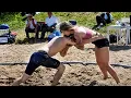 Girl vs Boy Beach Wrestling Unexpected Power Show