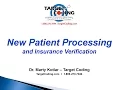 Target Coding New Patient Processing Ins Verif
