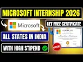 Microsoft Explore Internship 2026 for College Students Good Stipend Apply Now