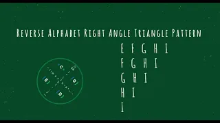 107 Alphabet Right Angle Triangle Pattern without any pre-defined method using while loop in Python