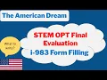 Final Evaluation STEM OPT i-983 Page 5 Step-by-Step Complete Training Plan Guide 2025