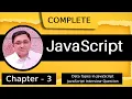 javascript tutorial in hindi - 3 Data Types in JavaScript All DataTypes in JavaScript