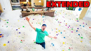 FILLING MY ENTIRE HOUSE WITH PACKING PEANUTS! - EXTENDED