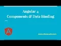 Angular 4 Components Data Binding Tutorial