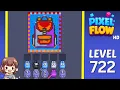 Pixel Flow Level 722 Solution Walkthrough