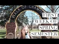 FIRST WEEK OF SPRING SEMESTER College Week in my Life Ole Miss