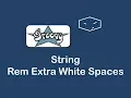 string remove extra white spaces in groovy