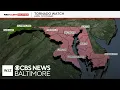 Tornado Warnings issued in Maryland amid fast-moving storms Monday