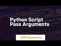 python script pass arguments