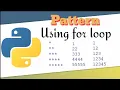 Python Pattern Program - Printing right triangle shape