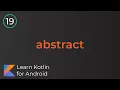 Android Development for Beginners - Abstract Classes Functions Lesson 19