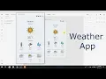 Simple Weather app Android Studio and Adobe xd Part 1
