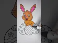 Cute Easter Bunny Coloring Page