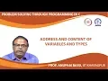 Address and Content of Variables and Types