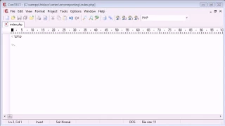 Beginner PHP Tutorial 14 of 200 Error Reporting