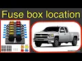 The fuse box location on a 2011 Chevy Silverado 2500
