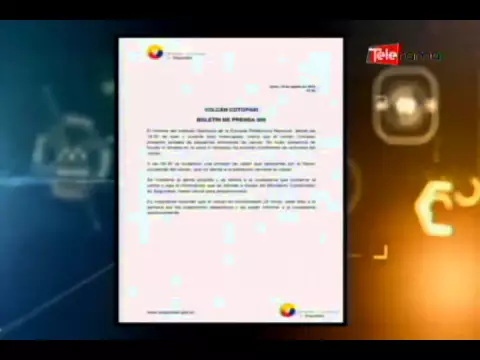 Volcán Cotopaxi evidenció emisión de vapor