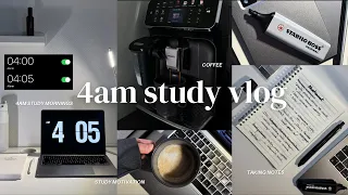 4AM Study Vlog Studying Productive Mornings Taking Notes Coffee 