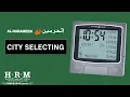 CITY SELECTING AL-HARAMEEN WALL TABLE CLOCK - G4