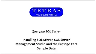 Installing SQL Server 2017 and SQL Server Management Studio