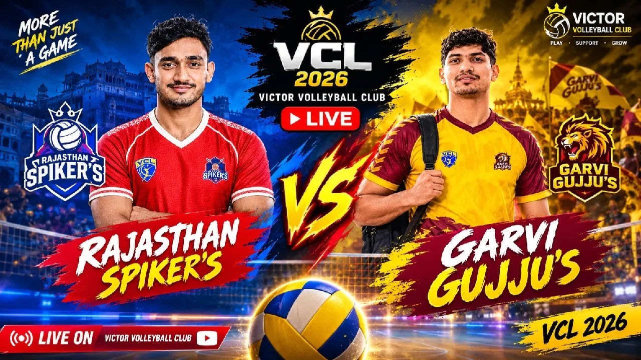 Rajasthan Spiker's Vs Garvi Gujju's | victor volleyball club |