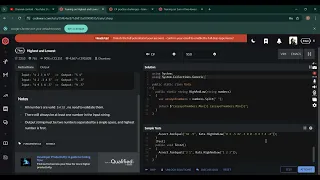 Highest and Lowest using Csharp C - CodeWars Kata 7 Algorithm Solution