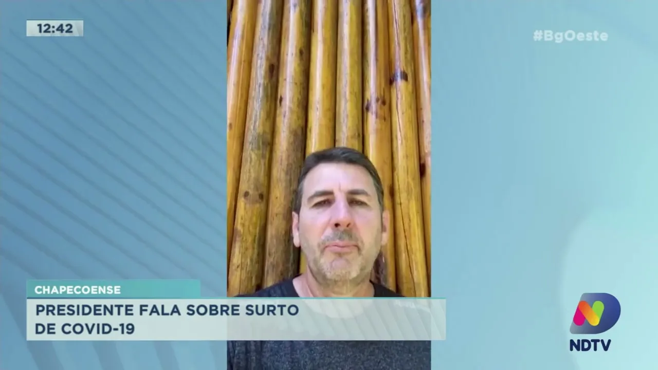 Presidente da Chapecoense fala sobre surto de Covid-19