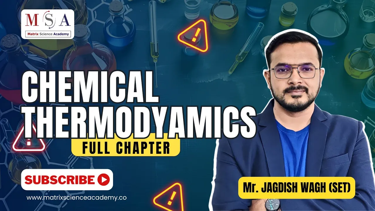 MOST IMPORTANT TOPICS | CHEMICAL THERMODYAMICS | JAGDISH WAGH | MSA