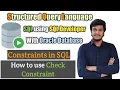 12 How to assign Check Constraint to a column l CHECK Constraint l SQL l SQL Developer
