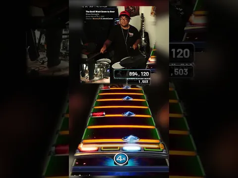 The Guitar Hero 3 Drummer was RUNNING