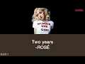 Download Lagu ROSÉ - two years (Lyrics)