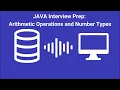Java Interview Prep Arithmetic Operators and Number Types - AI-Generated Podcast
