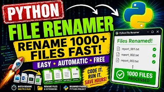 Python Batch File Renamer Tutorial Rename Files Extensions in Seconds Beginner Project 2026