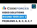 Codeforces Round 1009 Div 3 Solutions - A to F by Abhinav Kumar TLE Eliminators
