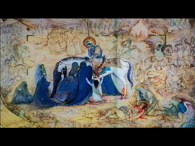 ⁣من وداعه لعياله | رد وعياله من #العطش يومن .. وصاح بصوت للتوديع گومن .. #حسين