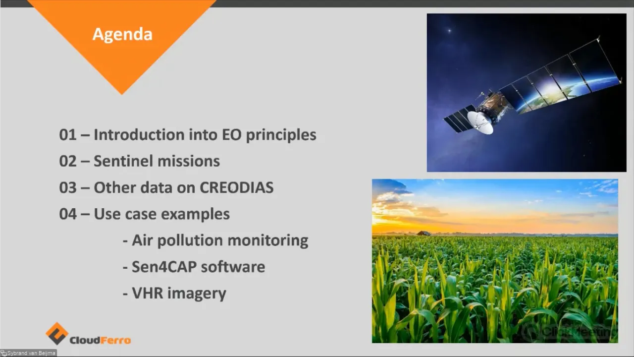 Earth Observation data in practice. Brief introduction to EO technologies and applications