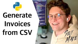 Automatically generate PDF Invoices from CSV Excel files using Python