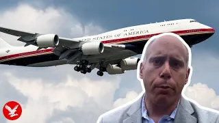 why did trump ditch his new qatari air force one on way back from nato