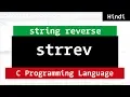 Reverse Strings using strrev function C Tutorial Hindi