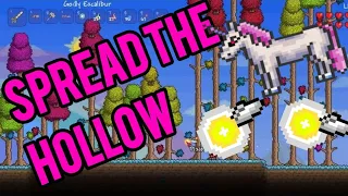 Terraria How to spread the hallow in no time over your world