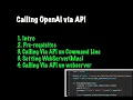 Python calls OpenAI API on a webserver code